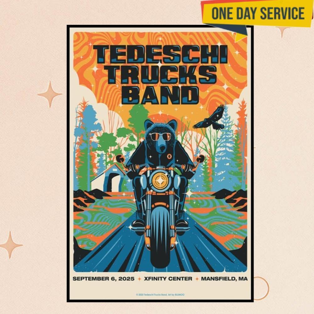 Tedeschi Trucks Band Sept 7 2025 Mansfield Ma Tour Poster